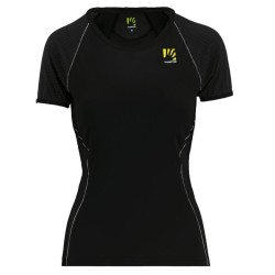 Kvinner t-skjorte Karpos Lavaredo W Jersey svart-hvit